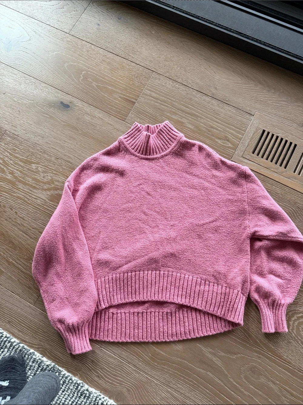 GAP Rose Pink Mock Neck Kids Sweater